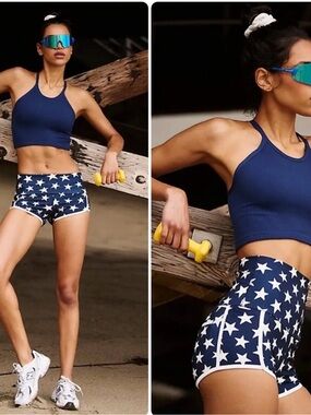 Free People Movement Island Time Shorts I Stars Combo size Medium NWOT